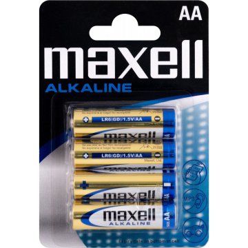 Maxell 4x tužkové batérie AA LR6 1,5V