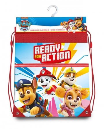 EUROSWAN Taška na telocvik a prezúvky Paw Patrol Ready Polyester, 38/30 cm