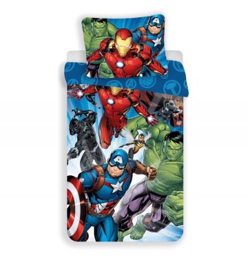 JERRY FABRICS Plátno Avengers Brands 02 Bavlna, 140/200, 70/90 cm