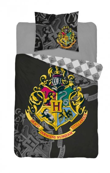 DETEXPOL Bielizeň Harry Potter čierna bavlna, 140/200, 70/80 cm