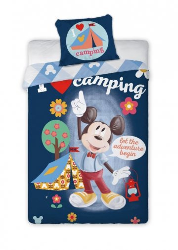 FARO Obliečky Mickey camping Bavlna, 140/200, 70/90 cm