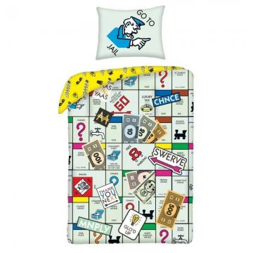 HALANTEX Bielizeň vo vreci Monopoly Go Cotton, 140/200, 70/90 cm