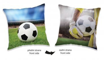 JERRY FABRICS Vankúšik Futbal Polyester, 40/40 cm