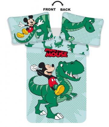 JERRY FABRICS Obliečky do postieľky Mickey dino baby Bavlna, 100/135, 40/60 cm